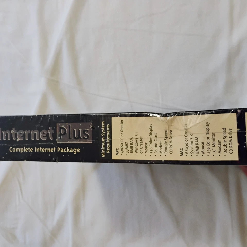 Internet Plus Sealed New Old Stock Vintage Complete Internet Package CD Roms - Image 4 of 4