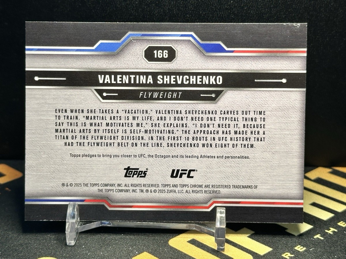 Valentina Shevchenko 2025 Topps Chrome UFC #166 Sepia Refractor | eBay