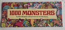 Fun To Flip 1000 Monsters Vtg Childrens Flip Book Alan Benjamin 1979 See Pics 