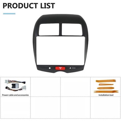 10'' for Mitsubishi ASX Outlander 2010-2017 Car Dash install Kit Radio Harness