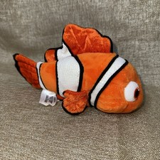 Disney Store Nemo Clown Fish Plush Soft Stuffed Animal Size 8  Finding Nemo