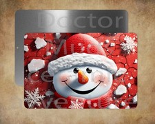 SILLY SNOWMAN 8" x 12" metal sign Made in USA