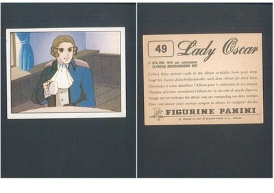 Lady Oscar (1982) Figurina N. 49 Ed. Panini Nuova con Velina  