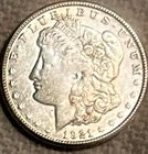 1921 S Morgan XF/AU tons of luster very bright dazzling, free ship Sigma tested+