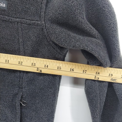 columbia boys full zip sweater size small black fleece jacket outdoor unisex - Picture 6 of 8