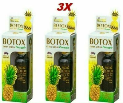 3 x 30 ml. SALE Pineapple Serum Collagen Anti-Aging Deeply Softer Moisturizes 