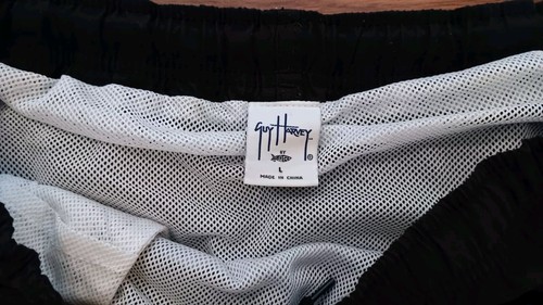 Guy Harvey Schwimm Herren Badehose Boardshorts Sea Marlin Logo schwarz L Angeln - Bild 3 von 6