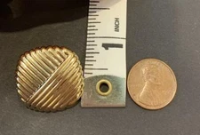 50 metallic gold buttons 3/4" decorative buttons