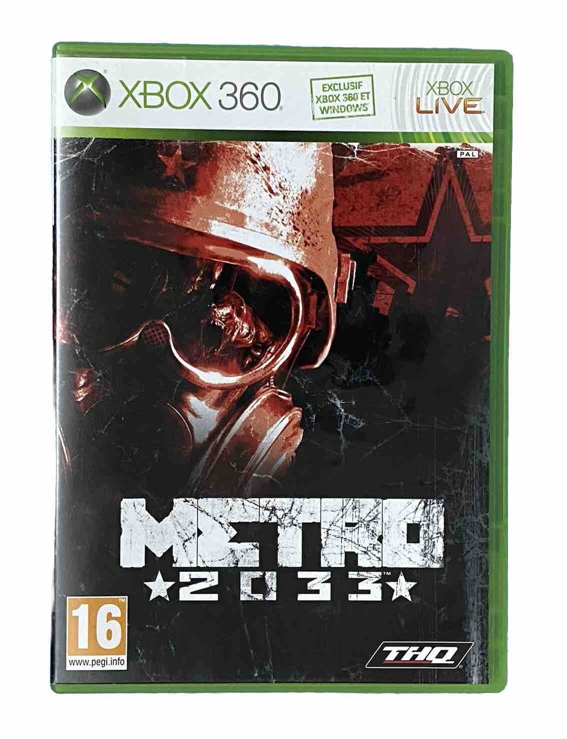 Jeu Metro 2033 / Version Française Intégrale / THQ / Microsoft Xbox 360/ Pegi 16