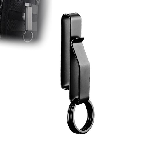 Outdoor Tool Stainless Steel Keychain Key Ring Holder Key Ring Waist Belt Clip - Picture 11 of 14