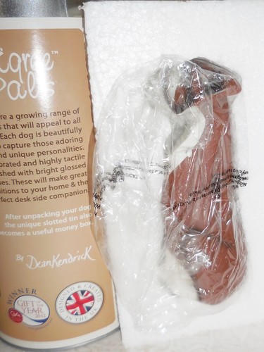 FIGURINA CANE BOXER MARRONE INGLESE VINTAGE PEDIGREE AMICI CANE FIGURE  - Foto 8 di 12