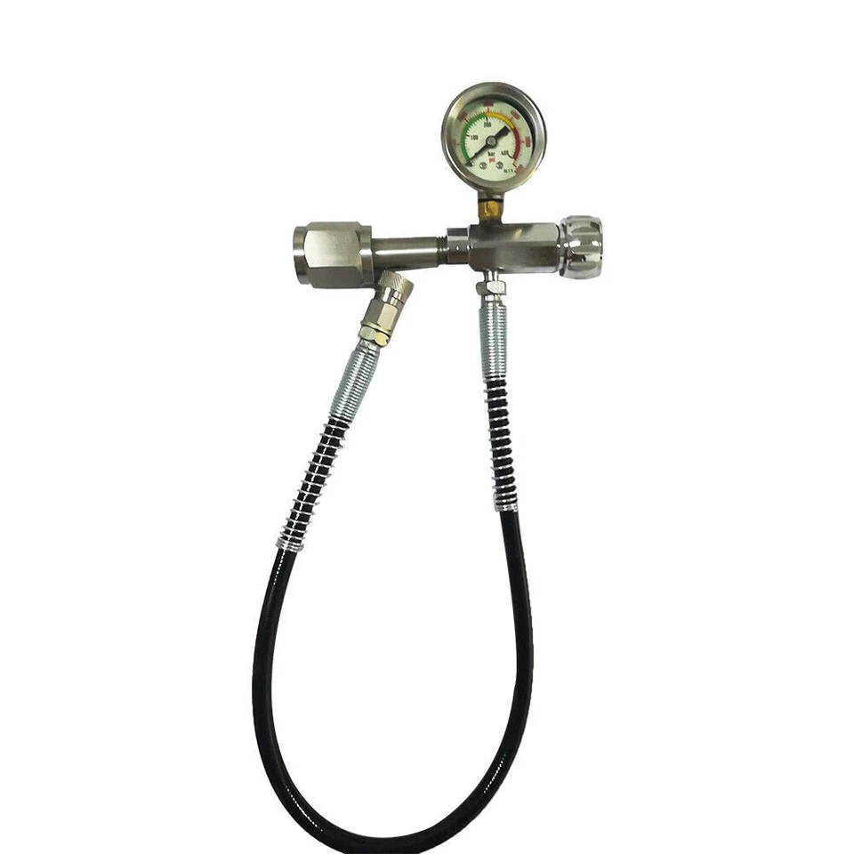 Adaptador de carga de recarga para estación de llenado PCP SCBA rifle de aire paintball y manguera 4500 PSI Foto 3 de 4
