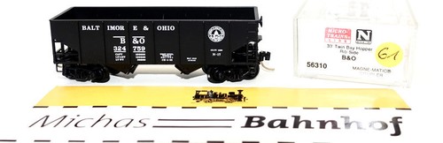 Micro Trains Line 56310 33' Twin Bay Hopper B&O 324759 N 1:160 g61 å | Zustand: Gebraucht