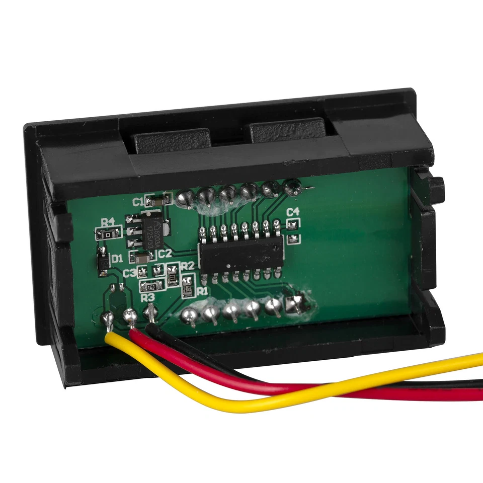 Voltage Meter Reader 3 Digit 0.56in Blue LED Display Panel DC 5V to 30V Input - Image 2 of 4