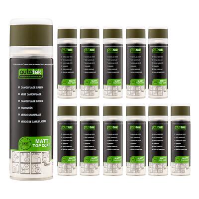 Autotek Exact Match Aerosol-Sprühfarbe Tarnfarbe grün 300 ml x12