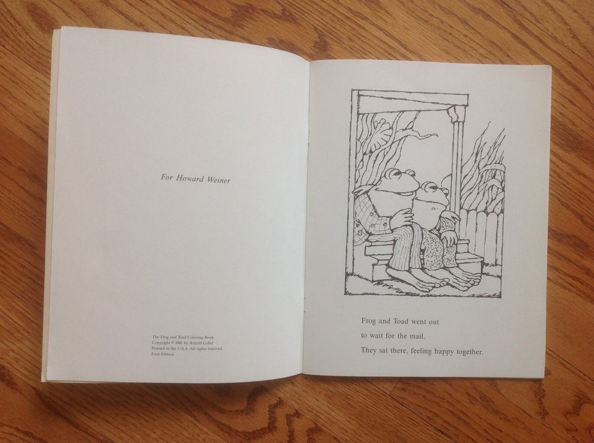 Frog And Toad Coloring Pages Arnold Lobel