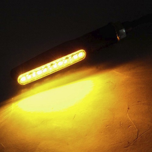 4X Motorcycle 12LED Turn Signal Indicators Motorbike Flowing Water Light Amber - Picture 12 of 14