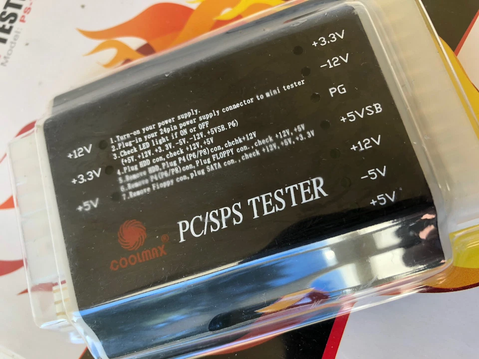 Coolmax 24 Pin PC/SPS Tester PS-124 New - Image 2 of 4