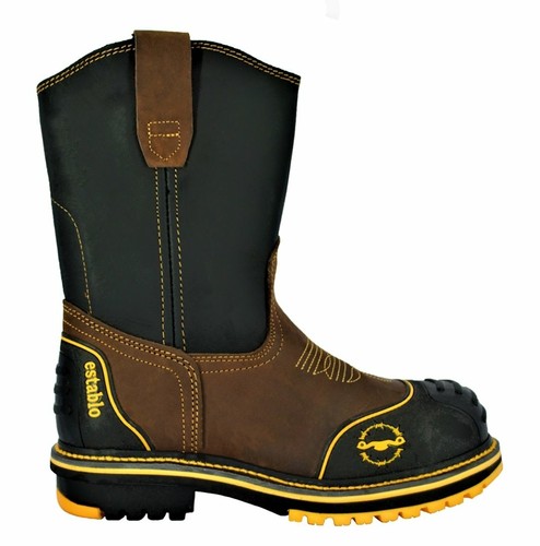 Men's work boots establo 579 Tan Crazy | eBay