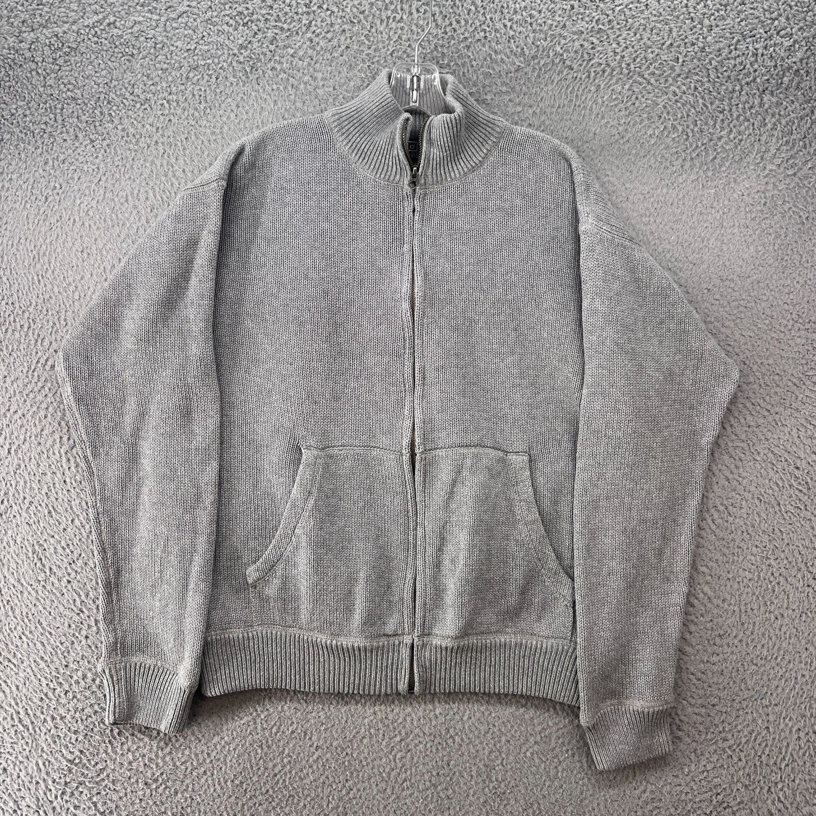 Polo Ralph Lauren maglione uomo piccolo full zip estate costina finto collo giacca pony