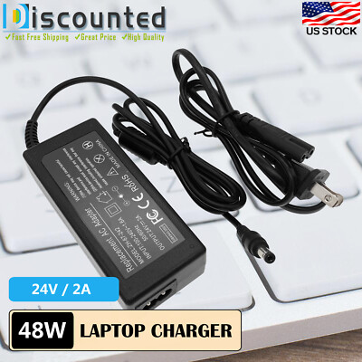 24V DC 2A Power Supply Adapter 100-240V AC Input 24 VDC 2Amp Output 5.5mm