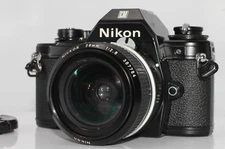 [Exc+5] Nikon EM 35mm SLR Film Camera Non-ai nikkor 28mm f2.8 MF Wide Lens Japan
