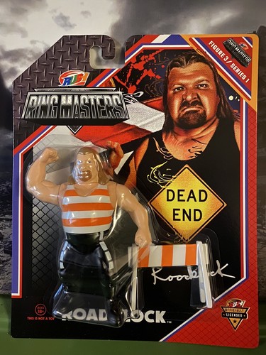 ROADBLOCK ROAD BLOCK RUSH COLLECTIBLES RETRO WRESTLING FIGURE WWE MATTEL CHELLA