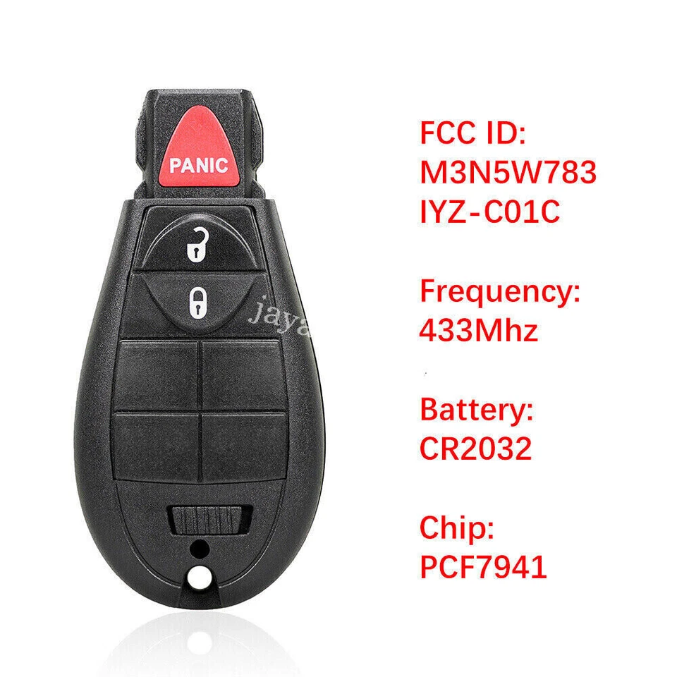 2 para 2013 2014 2015 2016 2017 2018 2019 2020 Dodge Grand Caravan mando a distancia llavero Foto 3 de 4