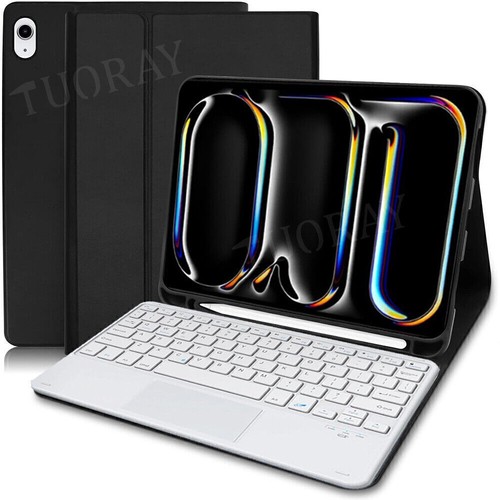 Funda con teclado táctil para iPad Air Pro 11" 2024 10º 9º 8º 7º 6º Gen - Imagen 4 de 47