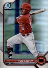 2022 BOWMAN DRAFT CHROME CINCINNATI REDS - VICTOR ACOSTA #BDC-70