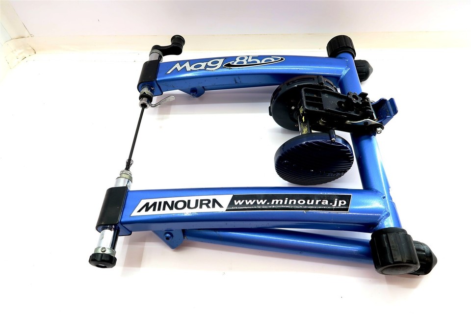 MINOURA MAG 850 Bicycle Bike Trainer Foldable Stationary Stand Blue
