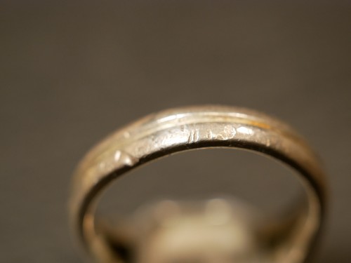 Top 800 Silber Ring Siegelring Buchsraben Initialen WH HW Jugendstil Art Deco - Bild 10 von 12