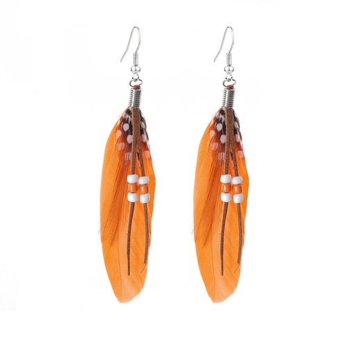 Pendientes de perlas de pluma pendientes adornos de playa pendientes de gancho ¡regalo! ψ - Imagen 2 de 22