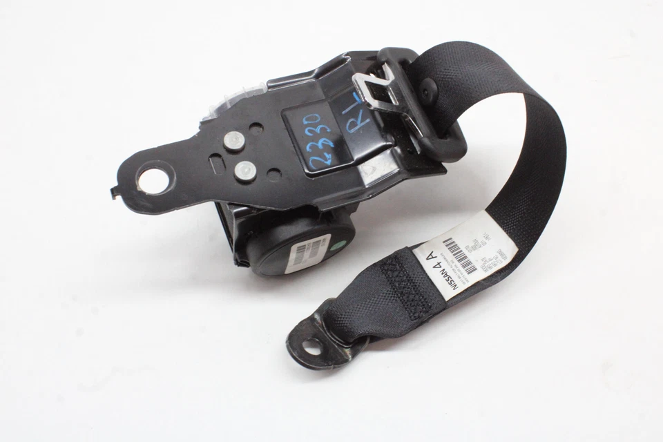 Nissan Versa SV 2020 retractor de cinturón de seguridad trasero izquierdo negro OEM 20 21 Foto 4 de 4