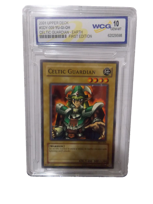 2002 LOB-007 Celtic Guardian 1st Edition Super Rare Yu-Gi-Oh! Card