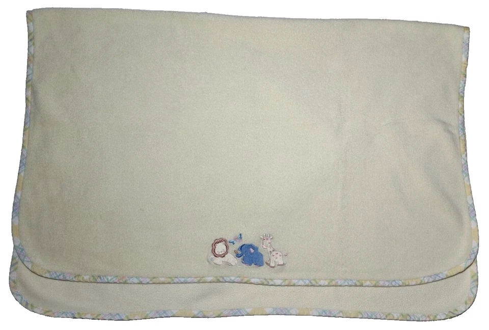 De Colección Circo Bebé Amarillo Elefante Jirafa León Vellón Manta Mariposa Objetivo Difícil de Encontrar Foto 3 de 4