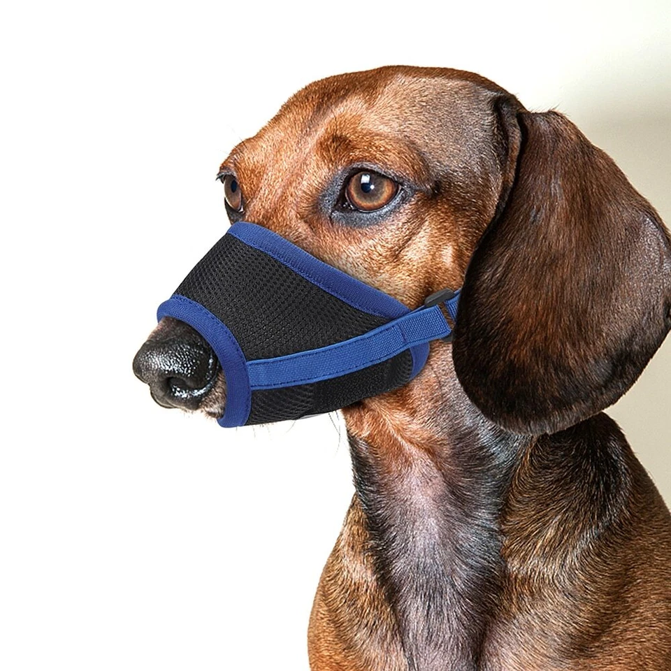 MUZZLE MESH Dog Pet adjustable strap anti bite bark chew Safety soft breathable - Image 2 of 4