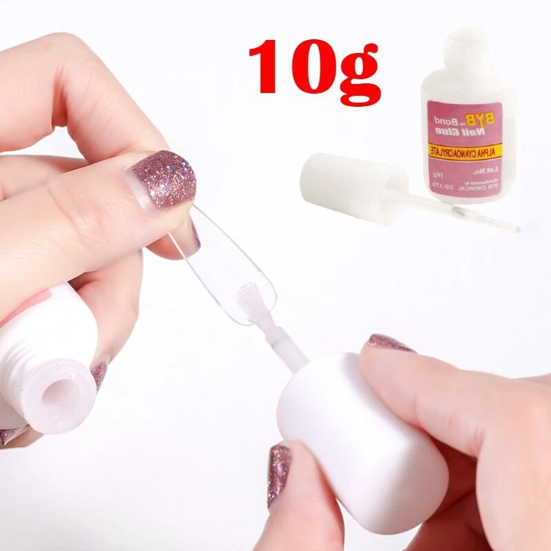 1Bottle Professional Nail Glue For Acrylic Nails Brush on Nail