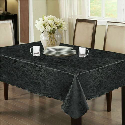 New Top Quality Jacquard Damask Table cloth Napkin Table Runner Rectangle Round* - Picture 30 of 56
