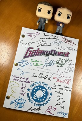 Galaxy Quest Script Signed- Autograph Reprints- 116 Pages