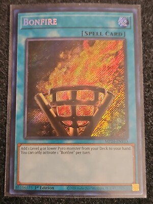 bonfire yugioh card MZMI-EN016 Aus Ygo Single Cards Bonfire (Secret Rare)