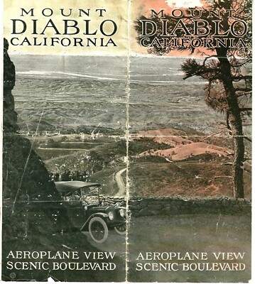 (Digital) Mount Diablo Caliornia  Scenic Boulevard  Brochure 1915, Digital Copy