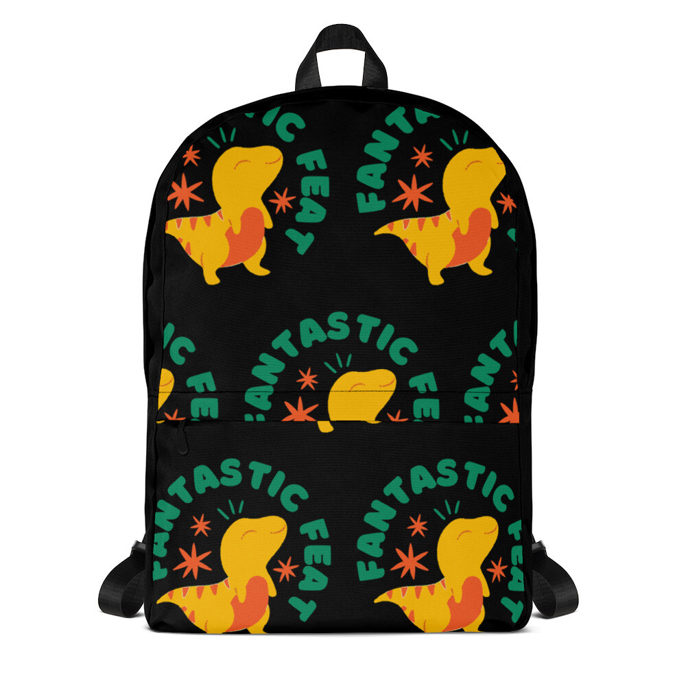 Dinosaur Design Backpack for School Kids and Teens  -image