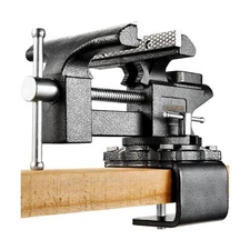6-Inch Bench Vise, Vice for Workbench with Heavy Duty Forged Steel Constructi...