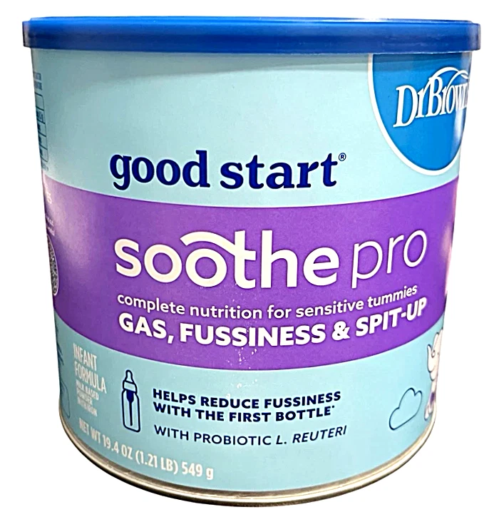 Dr Brown's Good Start Soothe Pro con probióticos fórmula para bebés en polvo, 19,4 oz Foto 2 de 2