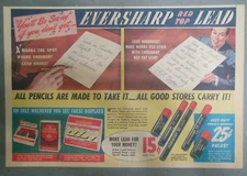 Eversharp Red Top Lead Ad: Tune In To Take It Or Leave It CBS Show! from 1940's