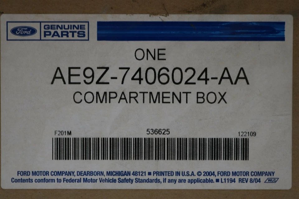 NUEVO OEM Ford Guantera Compartimento Conjunto AE9Z-7406024-AA Lincoln MKT 2010-12 Foto 2 de 4