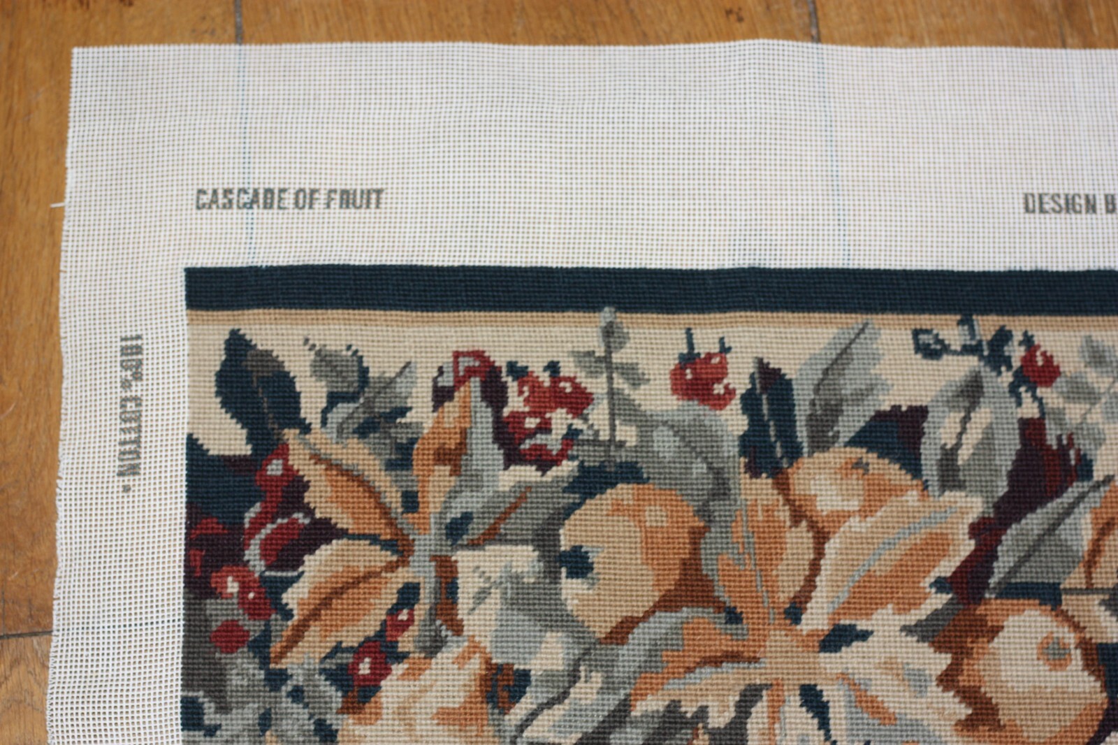 EHRMAN CASCADE OF FRUIT Margaret Murton COMPLETED TAPESTRY NEEDLEPOINT