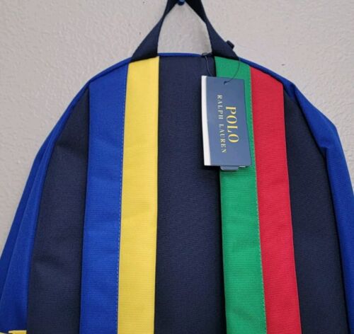 Polo Ralph Lauren Colorblock Pony Backpack Bag New - Picture 5 of 10