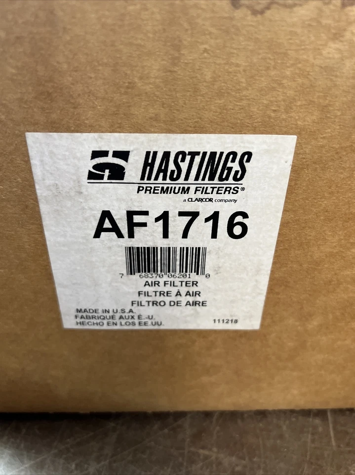 Filtro de aire Hastings AF1716 4 2017-2019 Ford F-250/550 Super Duty 6,7 L diésel S8 Foto 2 de 4